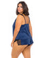 Saskia Cami Set Estate Blue/Black